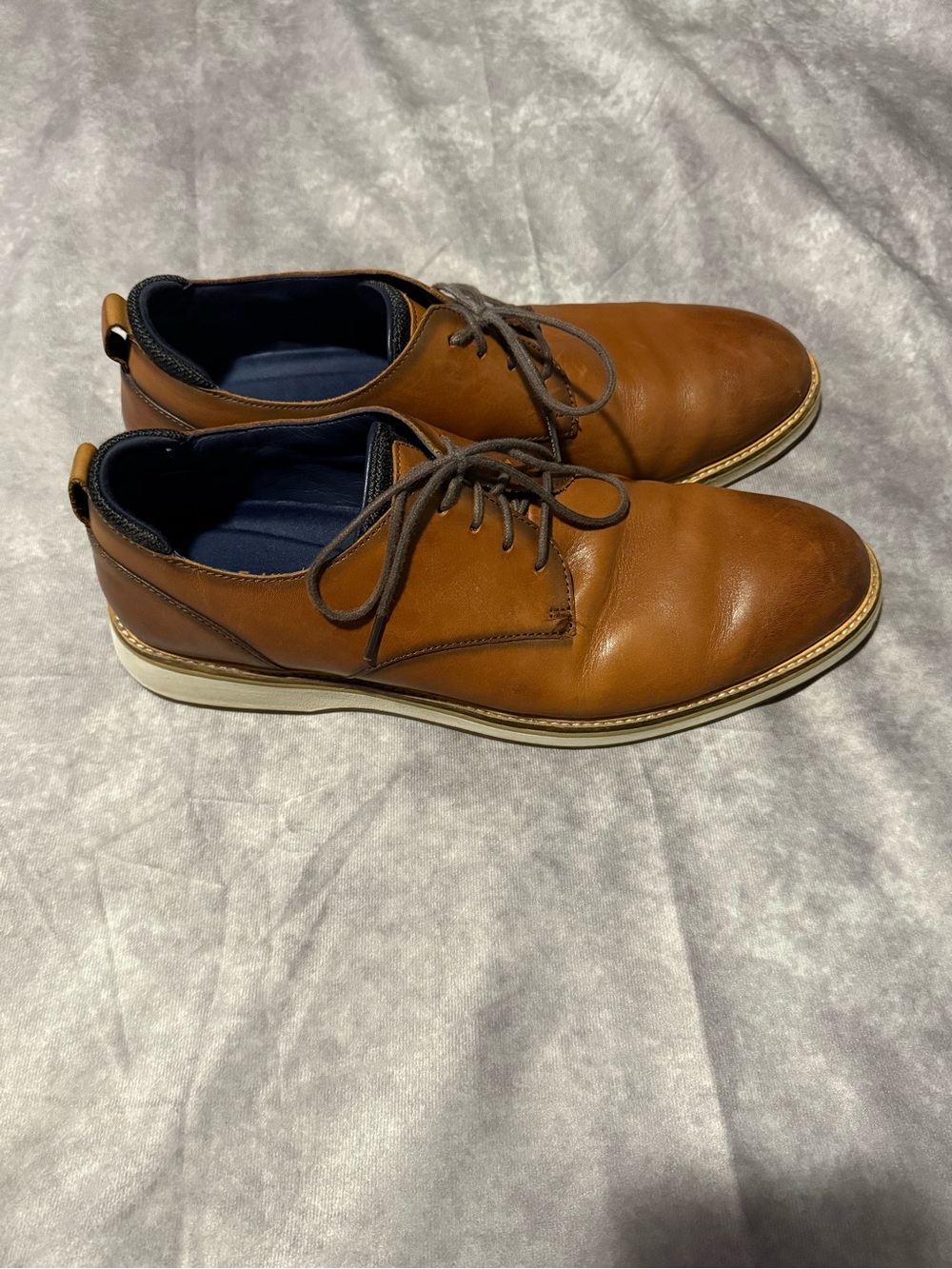 Cole Haan Men's Casual Brown Leather Derby Shoes